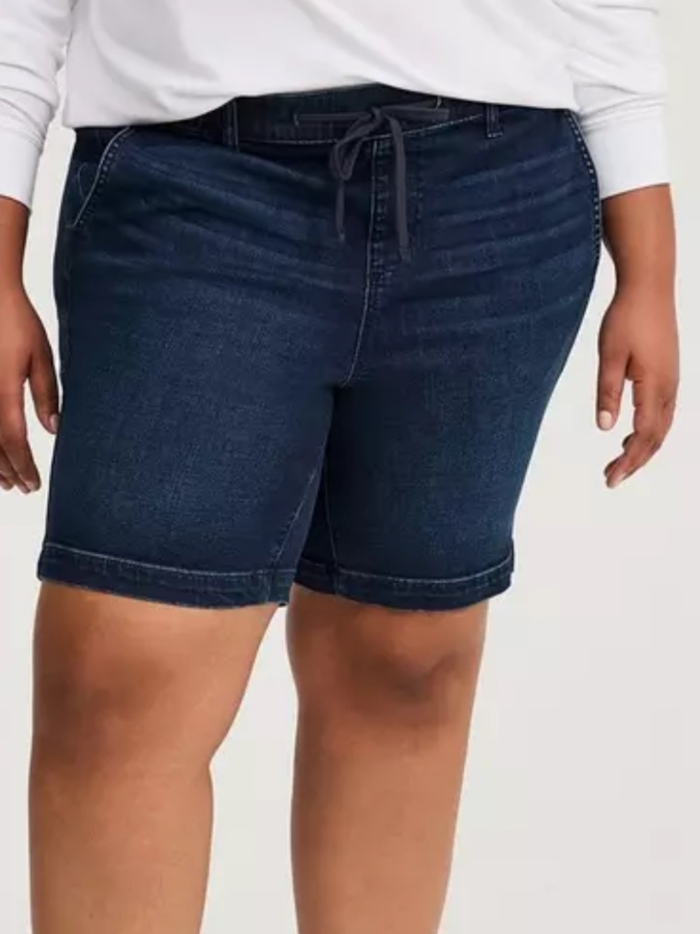 Torrid Women’s size 3x 8” weekend bermuda super soft short dark denim NWT